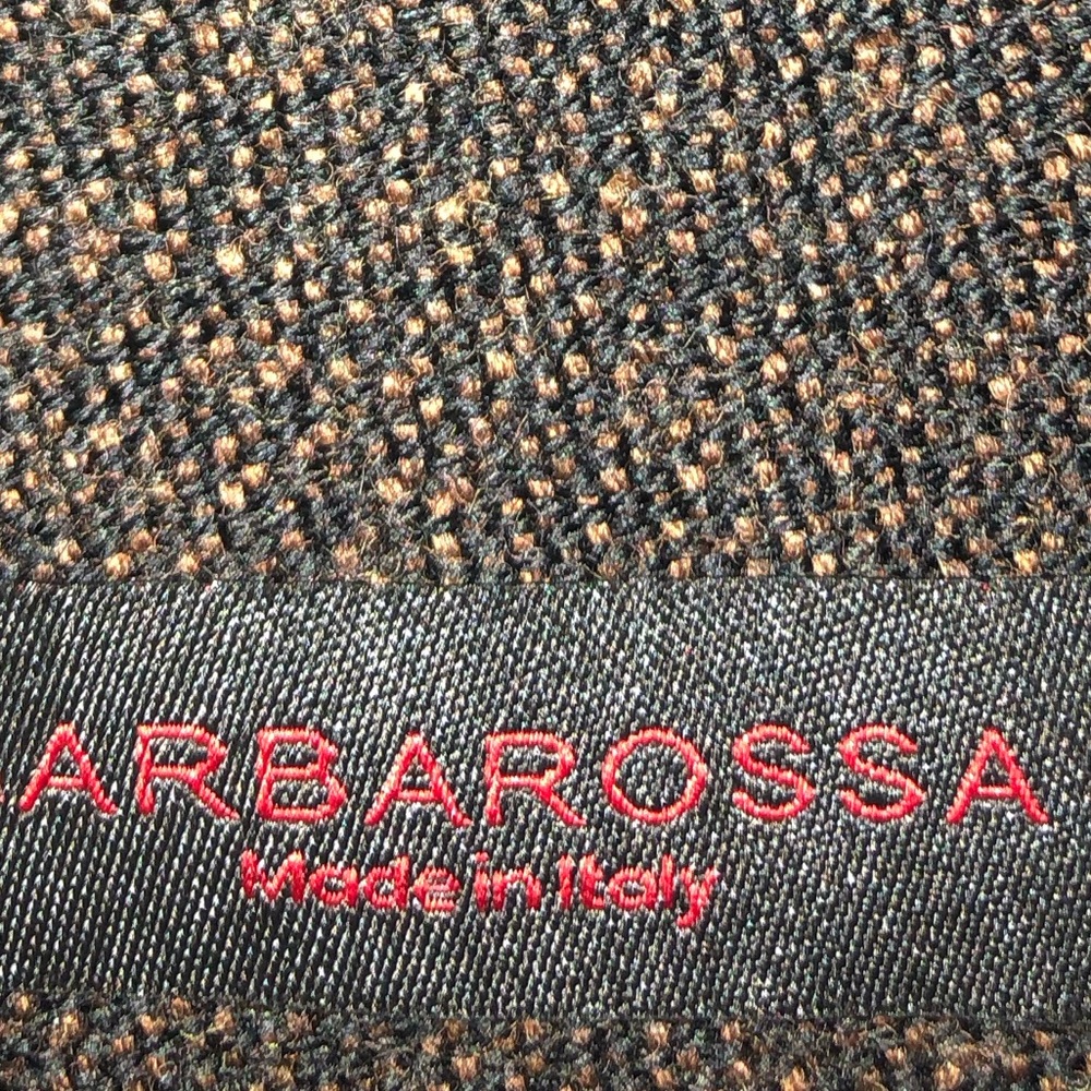 100% Wool Barbarossa lightweight black & Brown Scarf
